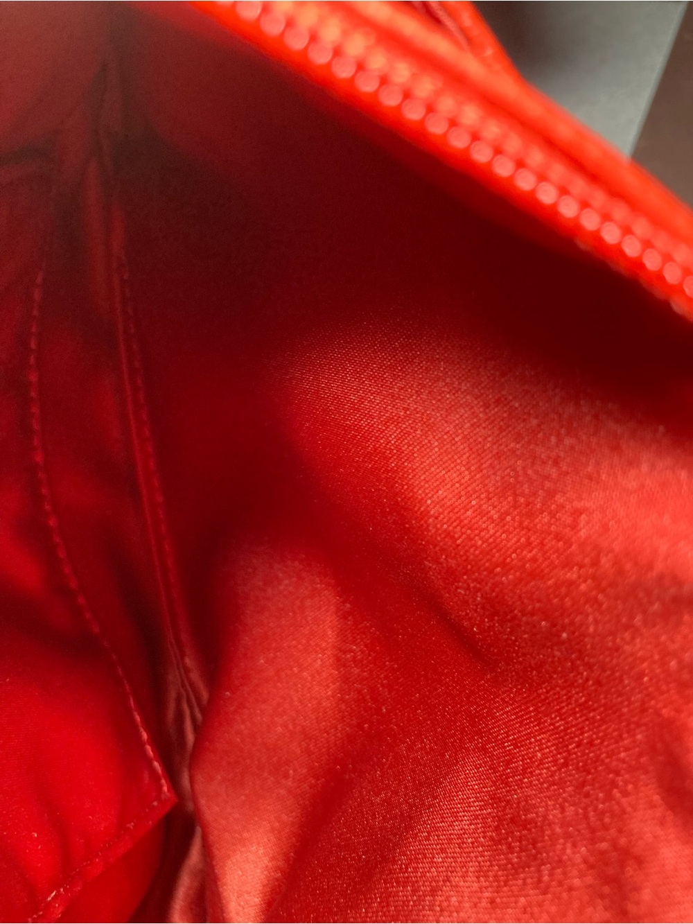 Coach Park Y2K Red Pebbled Leather Wristlet Mini Bag Turn-Lock F49472 EUC - Picture 11 of 11